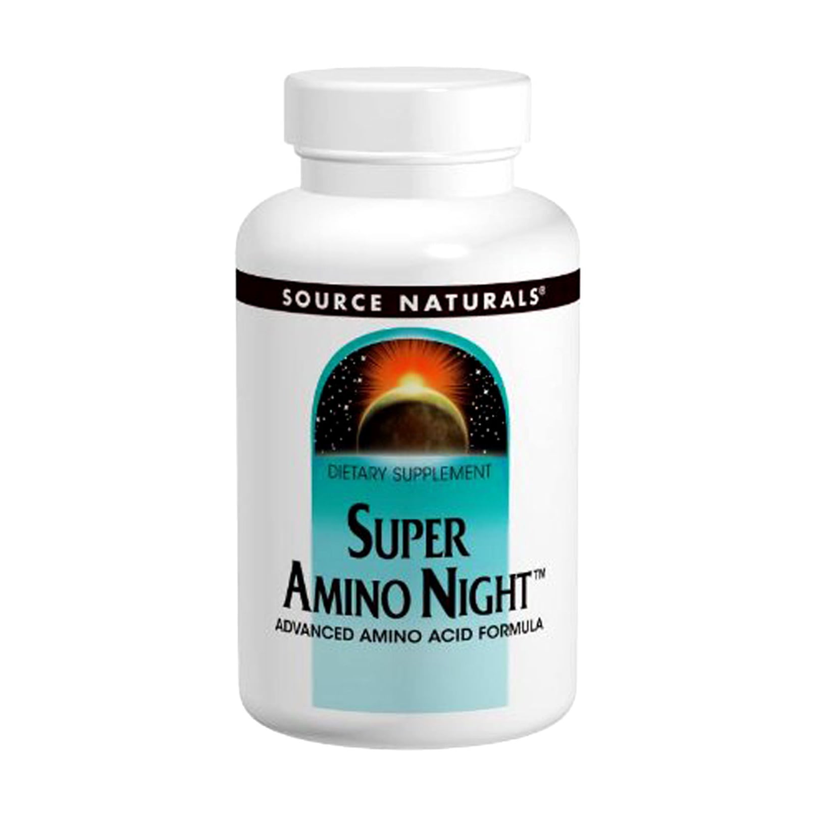 Уцінка! Комплекс амінокислот для сну Source Naturals Super Amino Night Удосконалена аміно формула, 60 капсул